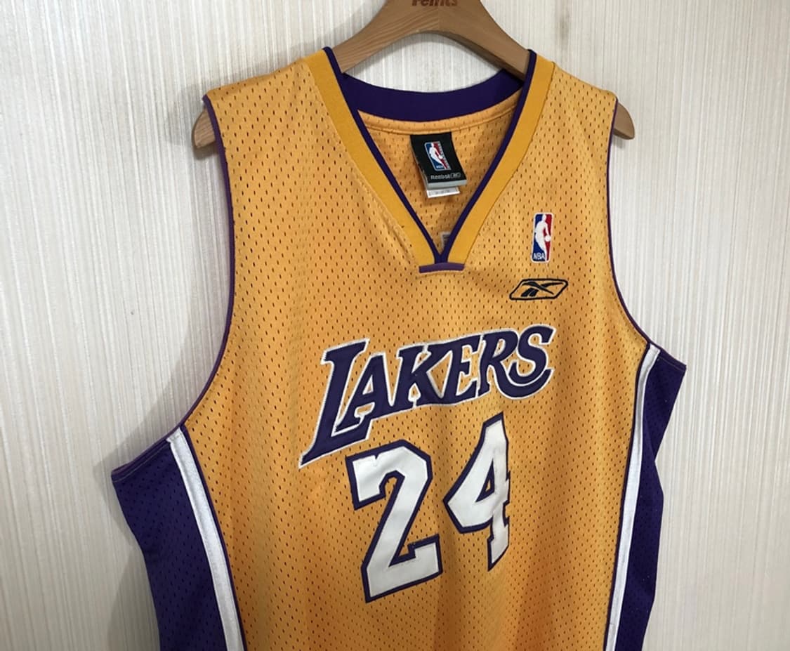 NBA 리복 LA레이커스 올드유니폼/져지 M #24 코비브라이언트 상품이미지5