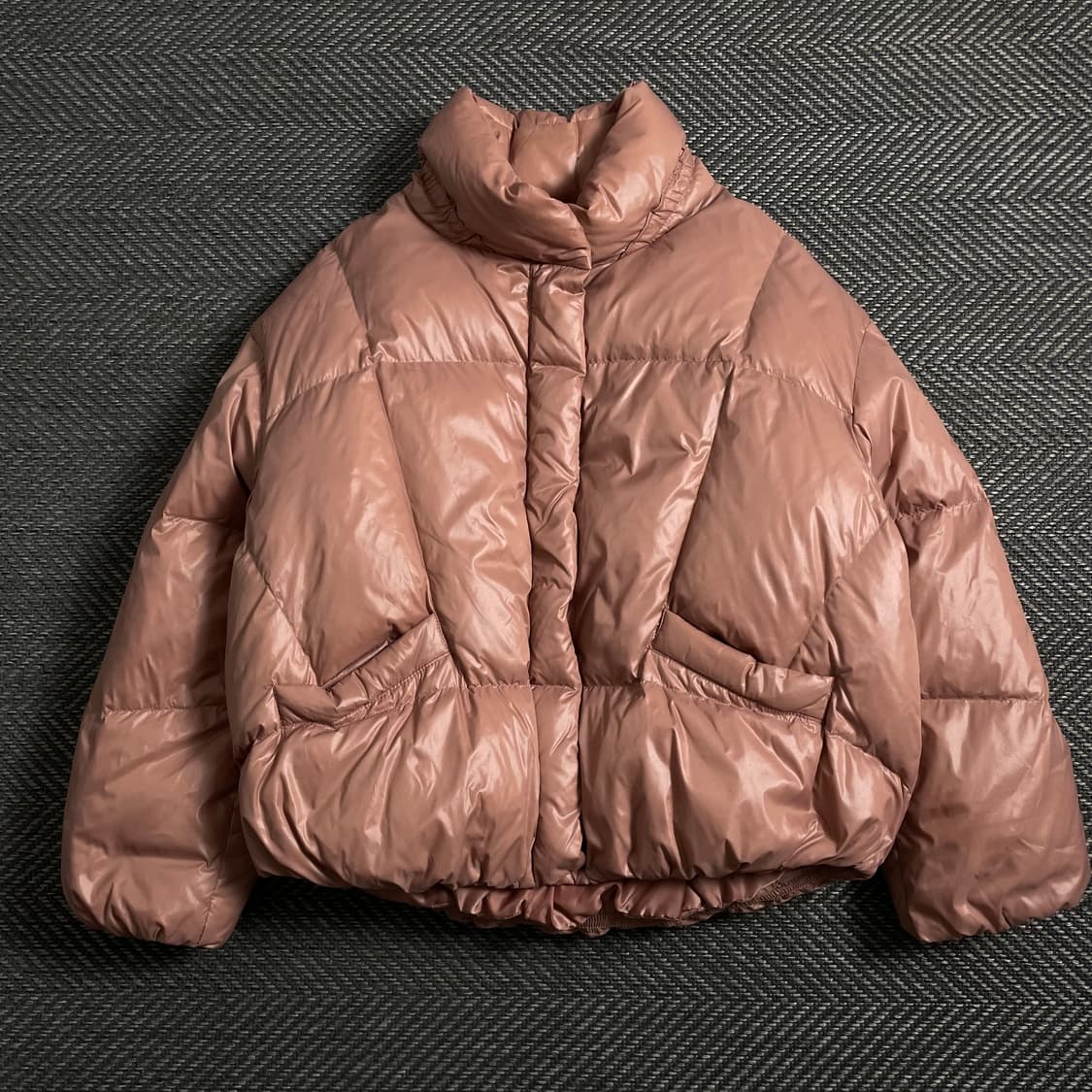 베네통 우먼스 글로시 덕 다운 패딩 점퍼y 4398 상품이미지2