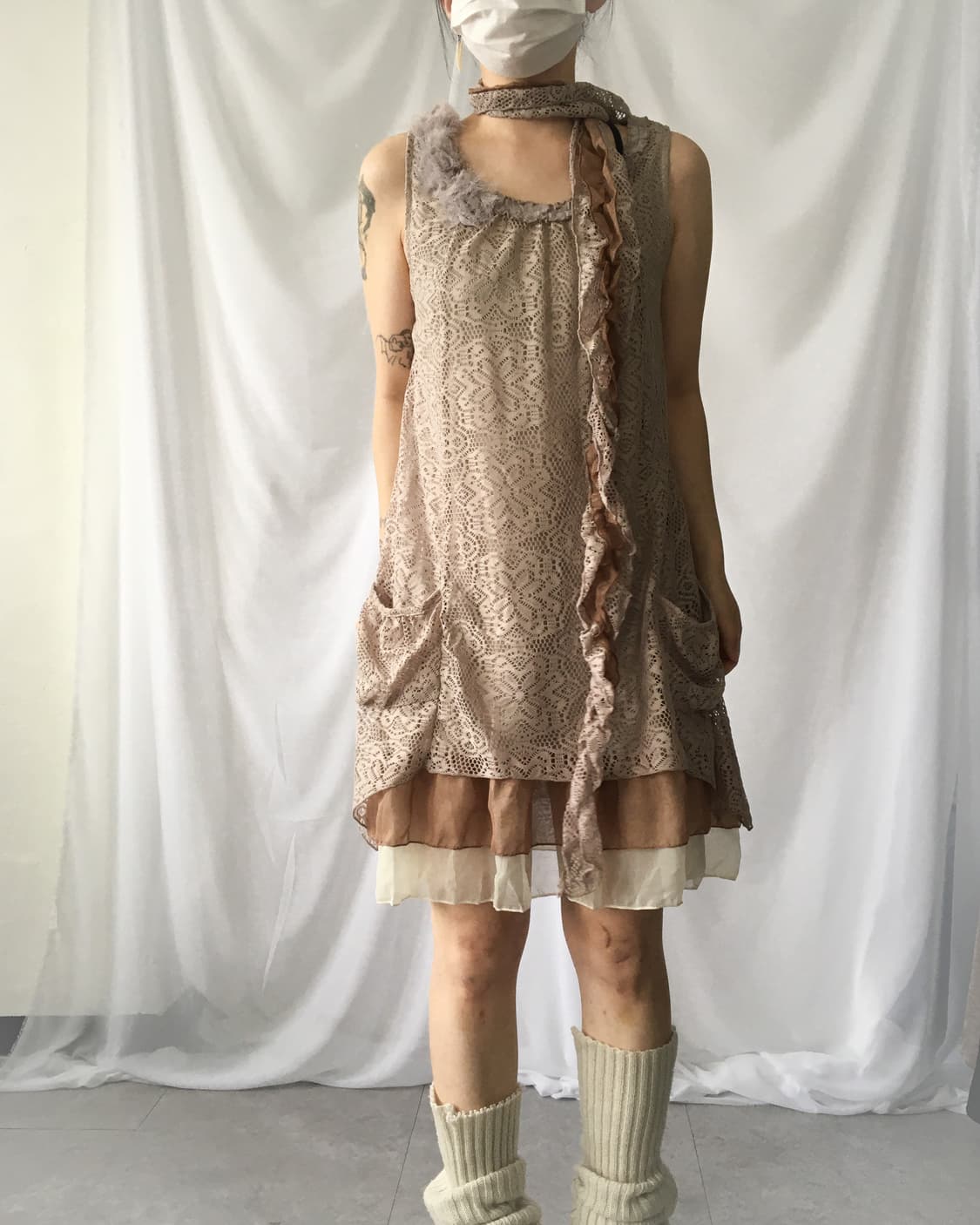 Tied lace onepiece 상품이미지7