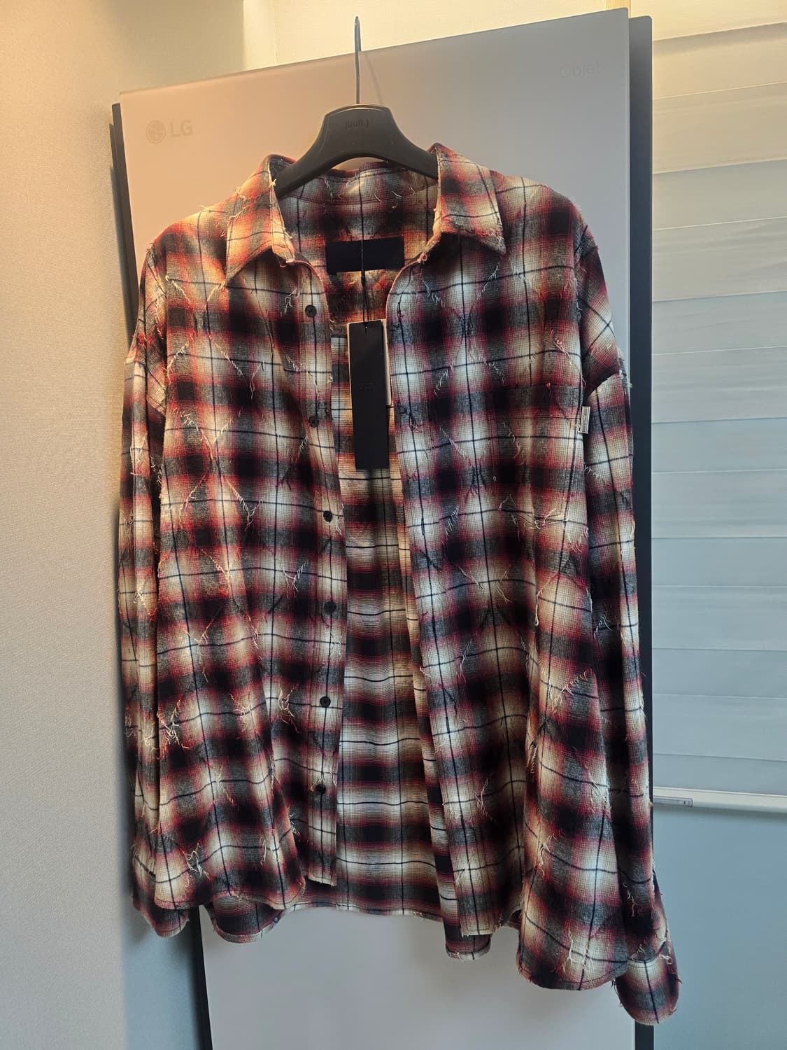 준지/25ss아가일레드셔츠/50 상품이미지2