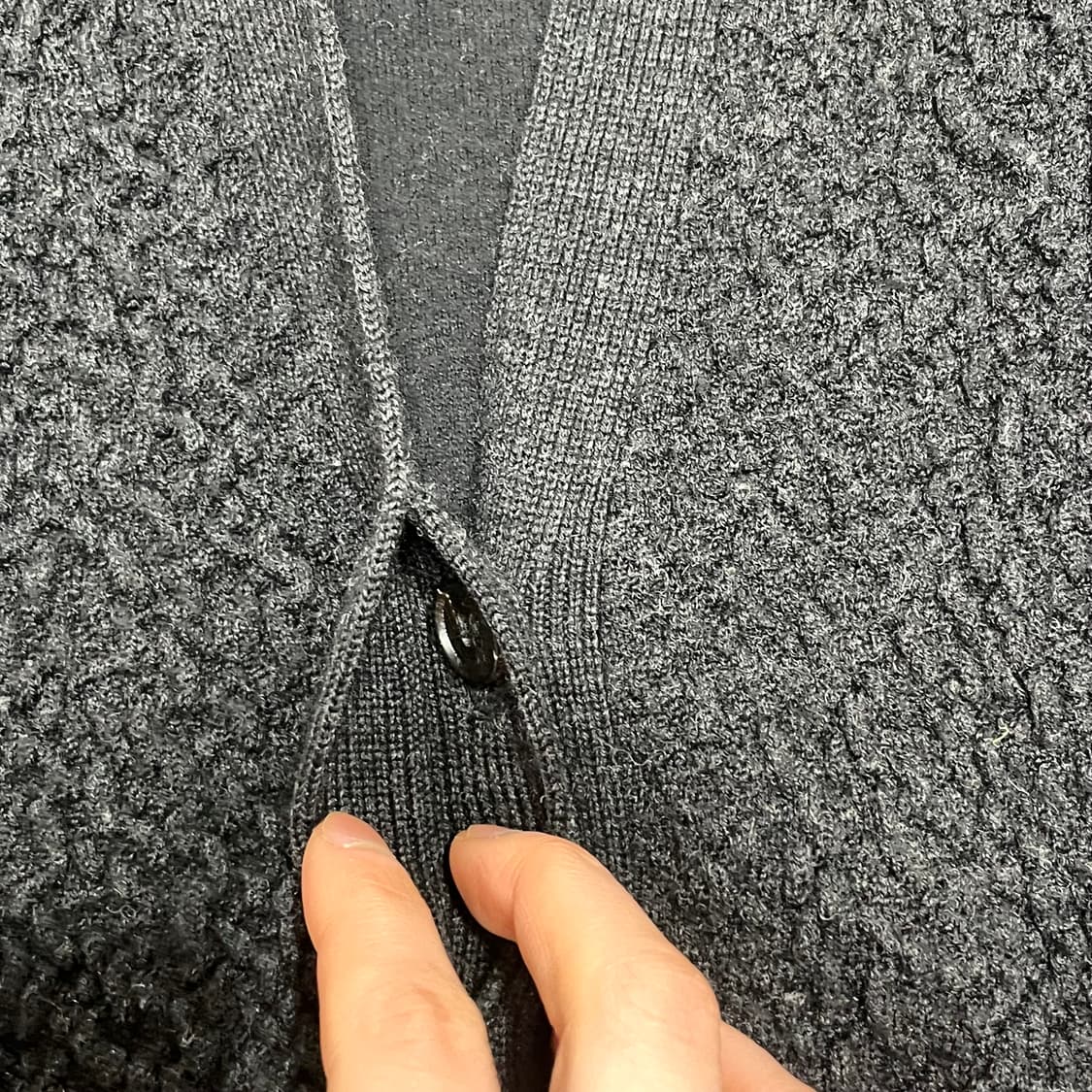 캘빈클라인 블랙 부클 롱 가디건 남성S 상품이미지5