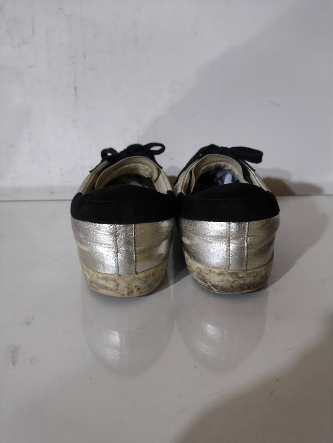 39 260mm 골든구스 슈퍼스타 메탈릭 실버 블랙스타 상품이미지8