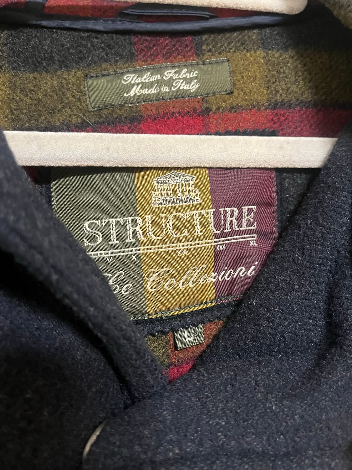 빈티지 모리걸 떡볶이 더플 배색 코트 떡코 후드 자켓 상품이미지2