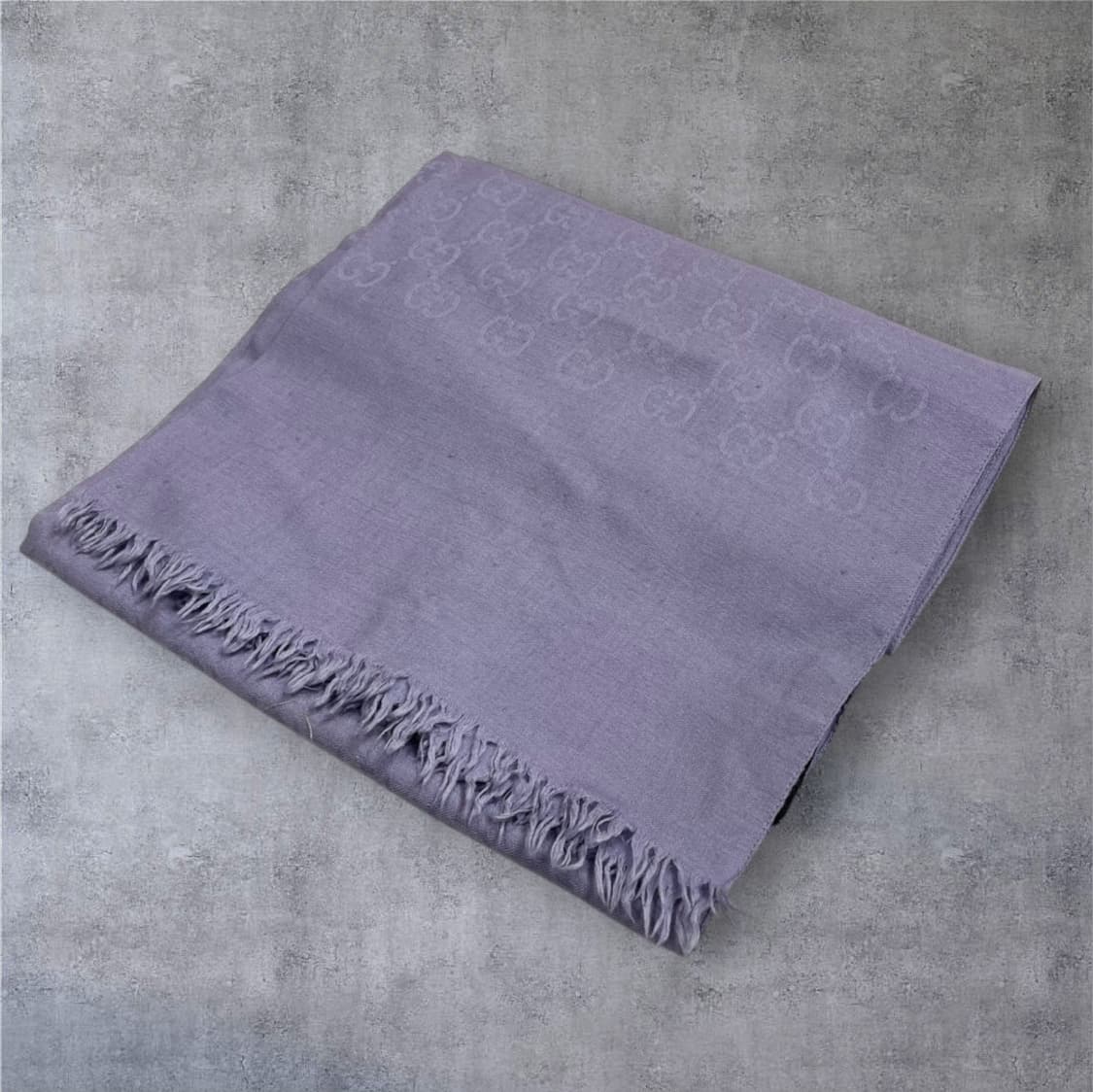 구찌 Gucci 라벤더 GG 자카드 울 실크 숄 스카프 상품이미지5