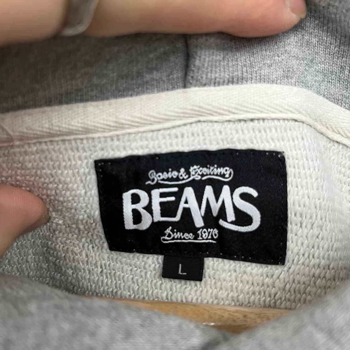 빔즈 후드티 그레이 남L 상품이미지4