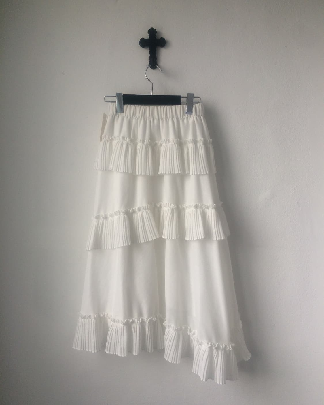 Pleats layer point long skirt 상품이미지2