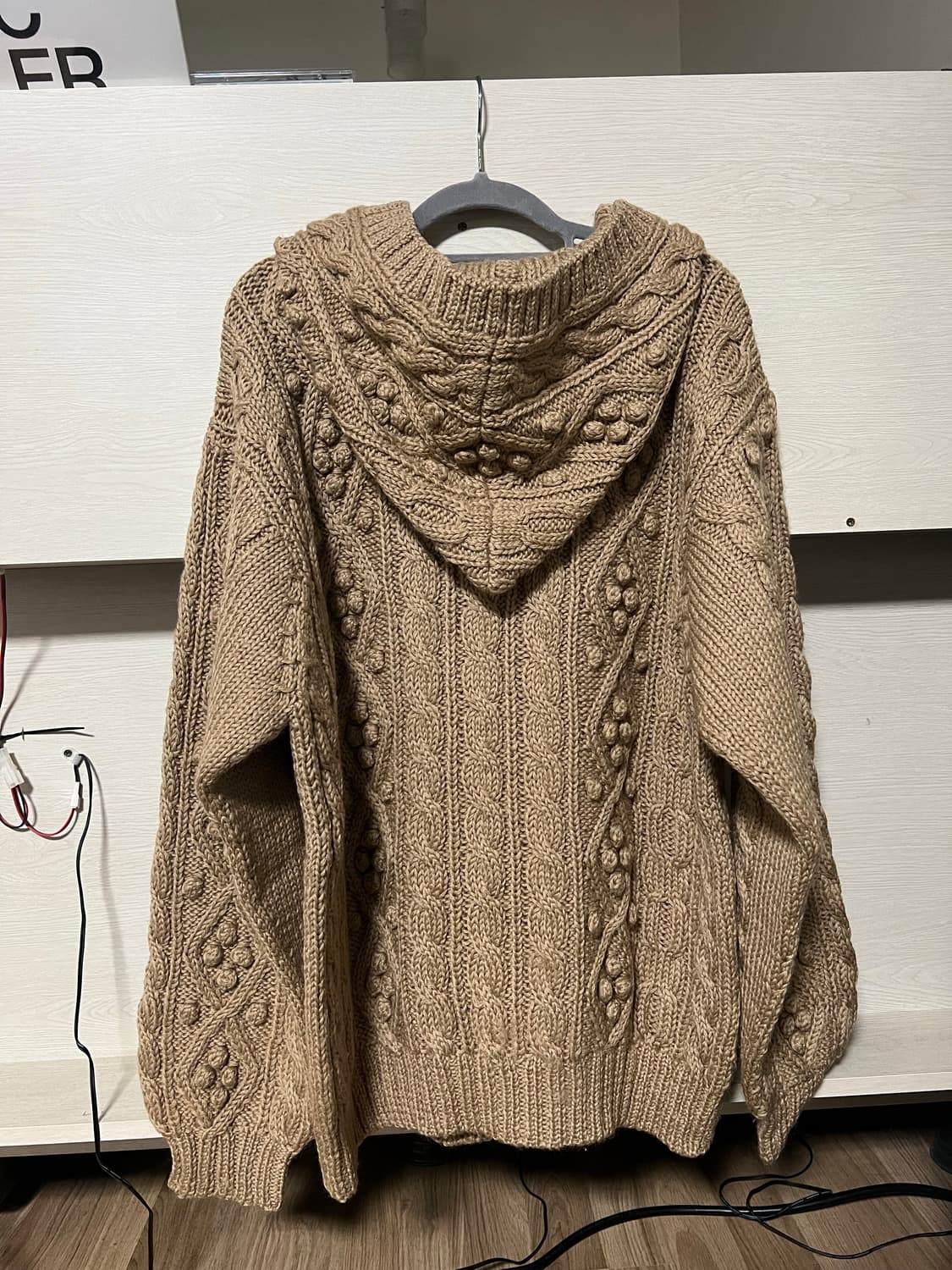 폼폼니트 더플단추 떡볶이 니트 가디건 상품이미지5