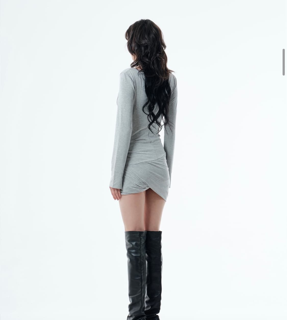 2000아카이브스 드레이프 헨리 드레스 상품이미지3