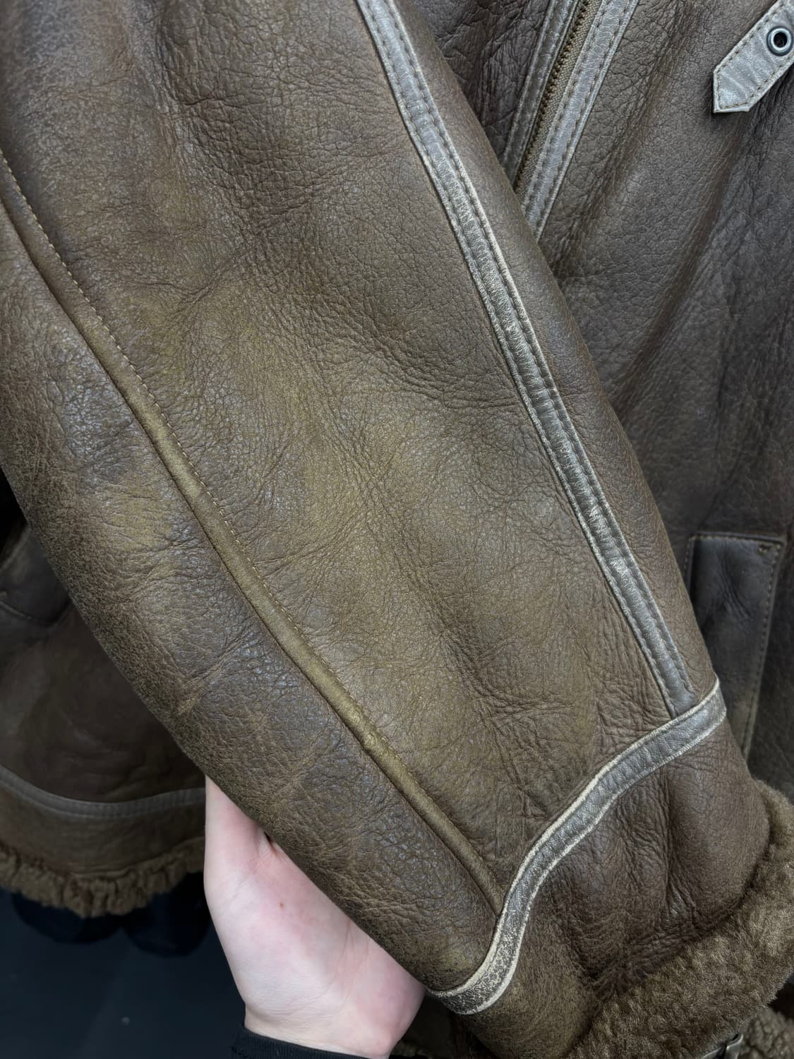 Knight Tailors 리얼레더 B3 무스탕  상품이미지5