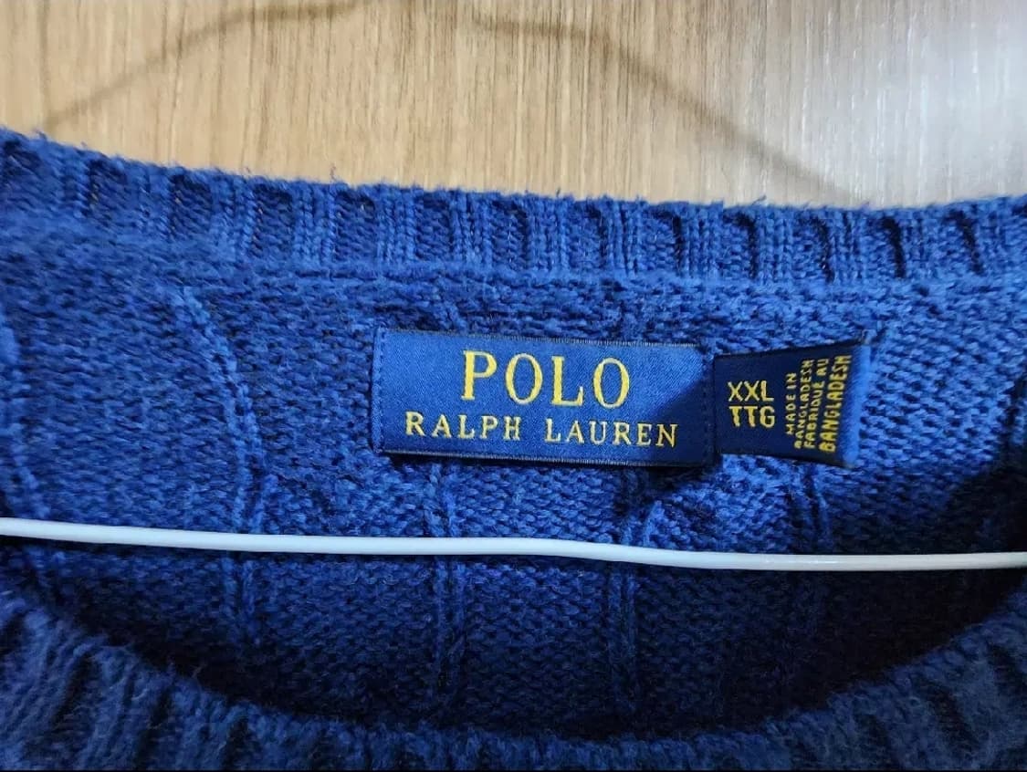 (XL)폴로 케이블 니트 상품이미지4
