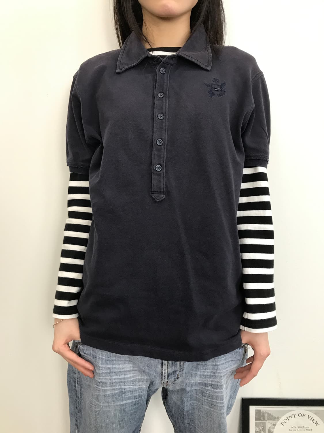 Diesel Classic Polo Shirt Navy 상품이미지2