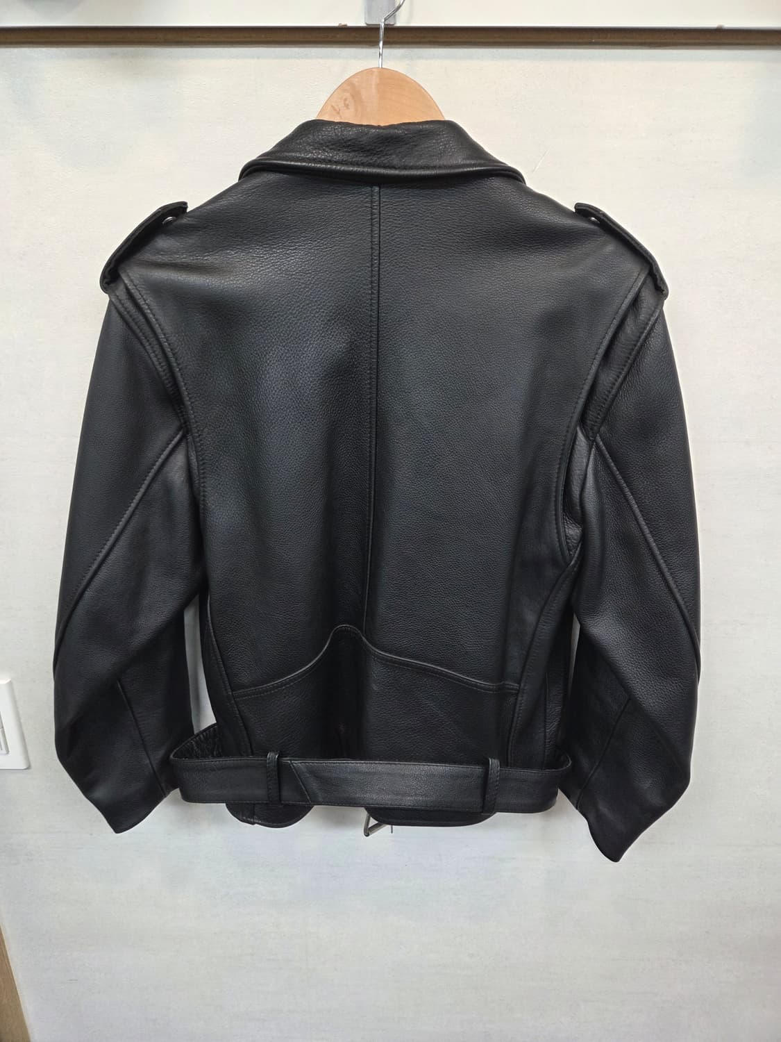Drawing 라이더 소가죽 자켓 남성 s 실측확인  상품이미지2