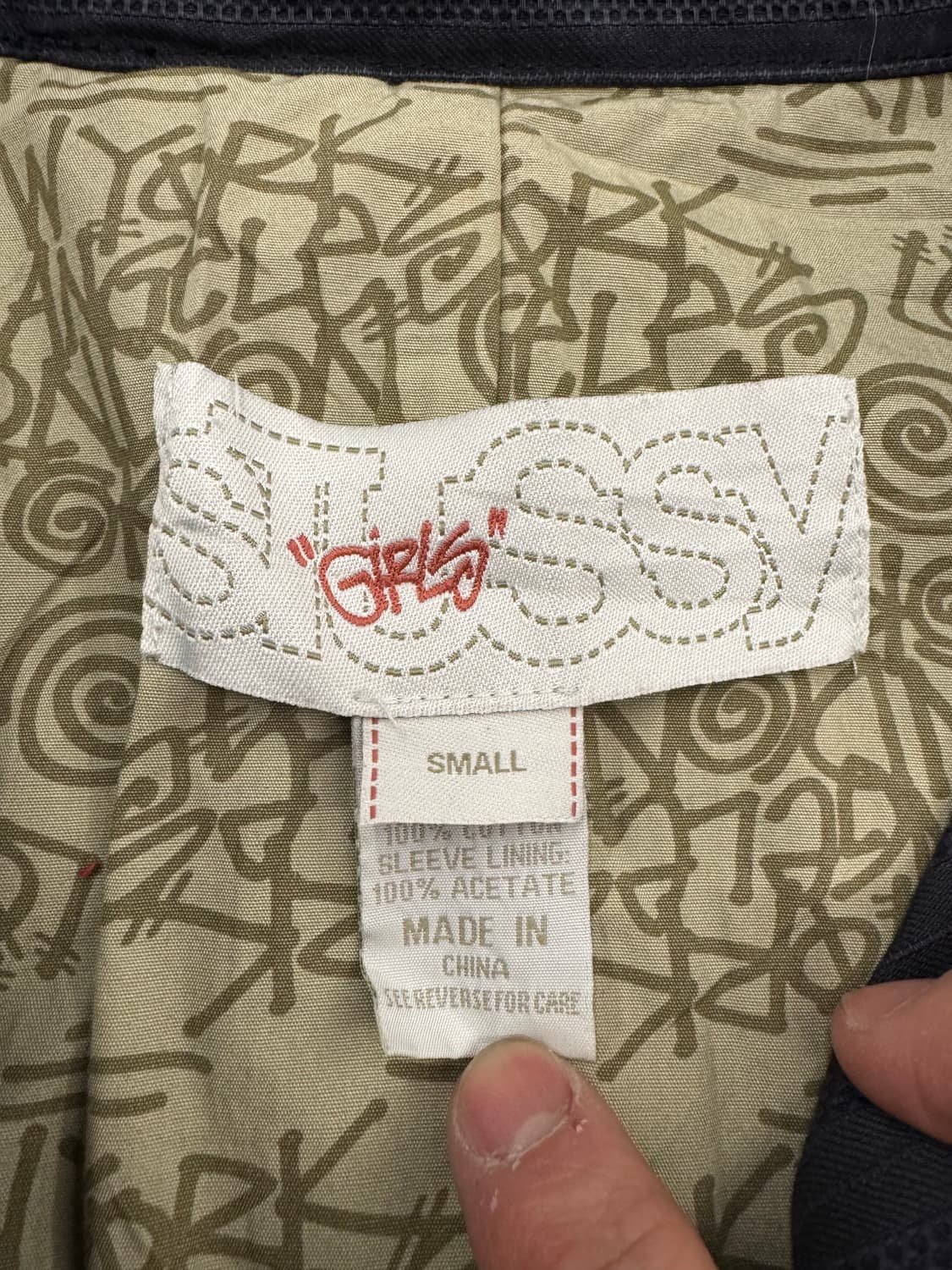 S)Stussy girls 빈티지 여성 4포켓 야상 자켓 상품이미지3