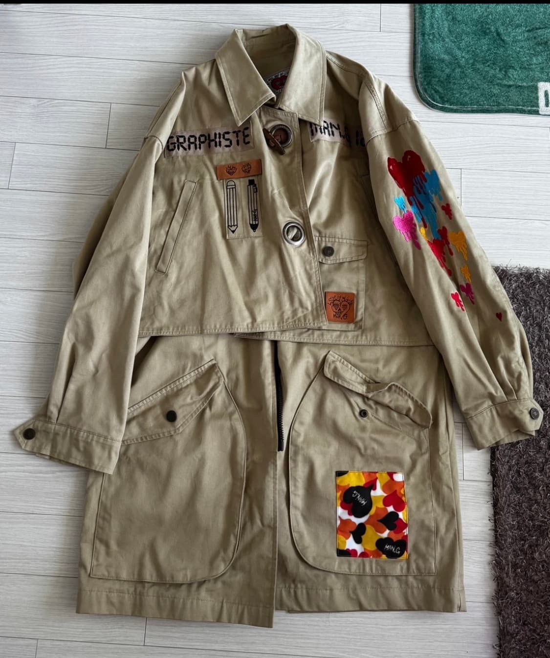 MAN.G 만지 코튼 롱코트 자켓 상품이미지1