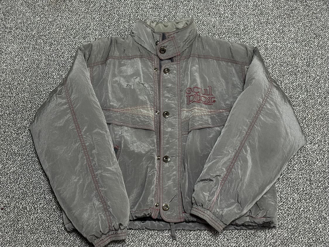 스컬프터 레트로 콤비 바람막이 그레이 상품이미지2