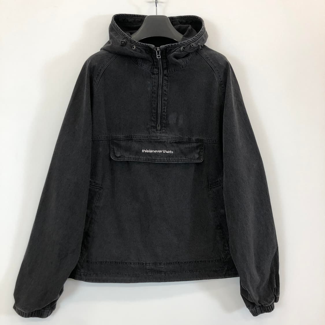 디스이즈네버댓 데님 아노락 자켓 XL 흑청 상품이미지1