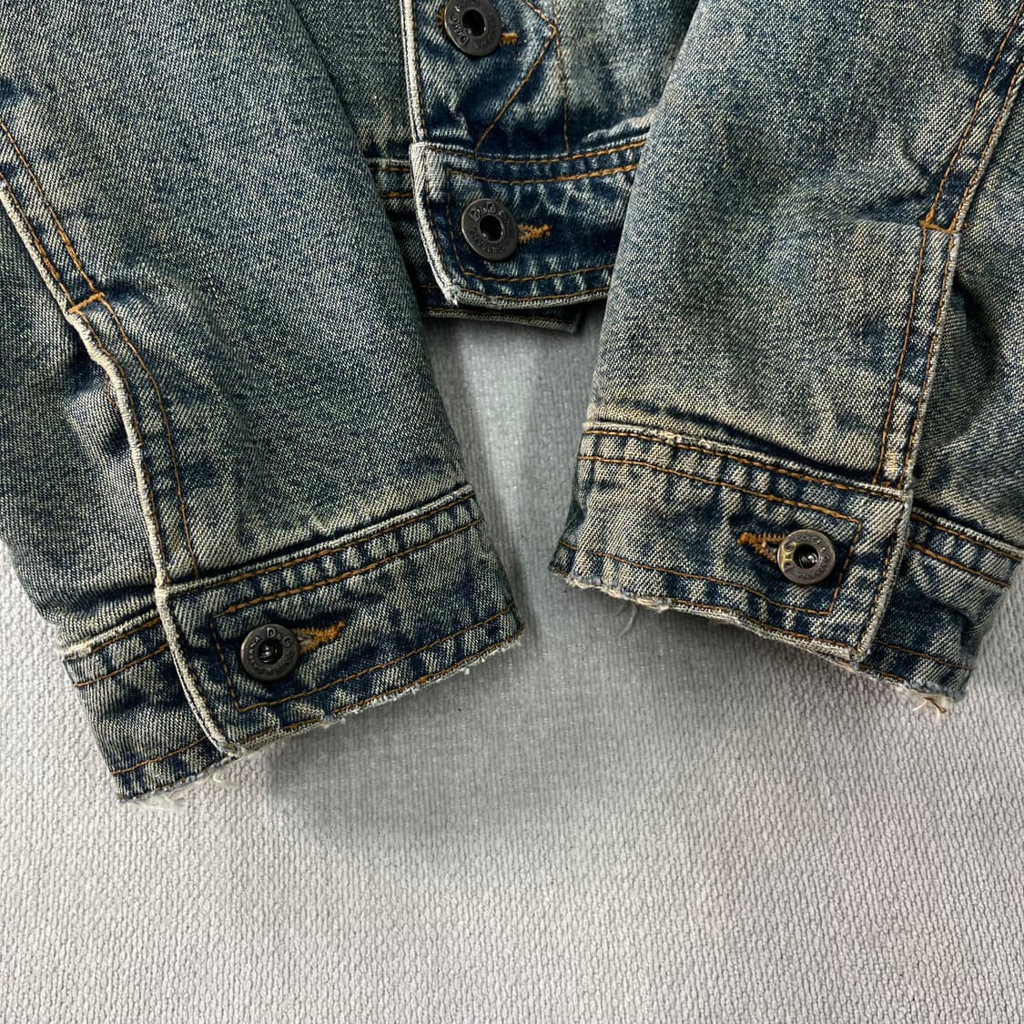 W 90 돌체앤가바나 90s 데님 누빔 트러커 자켓  상품이미지5