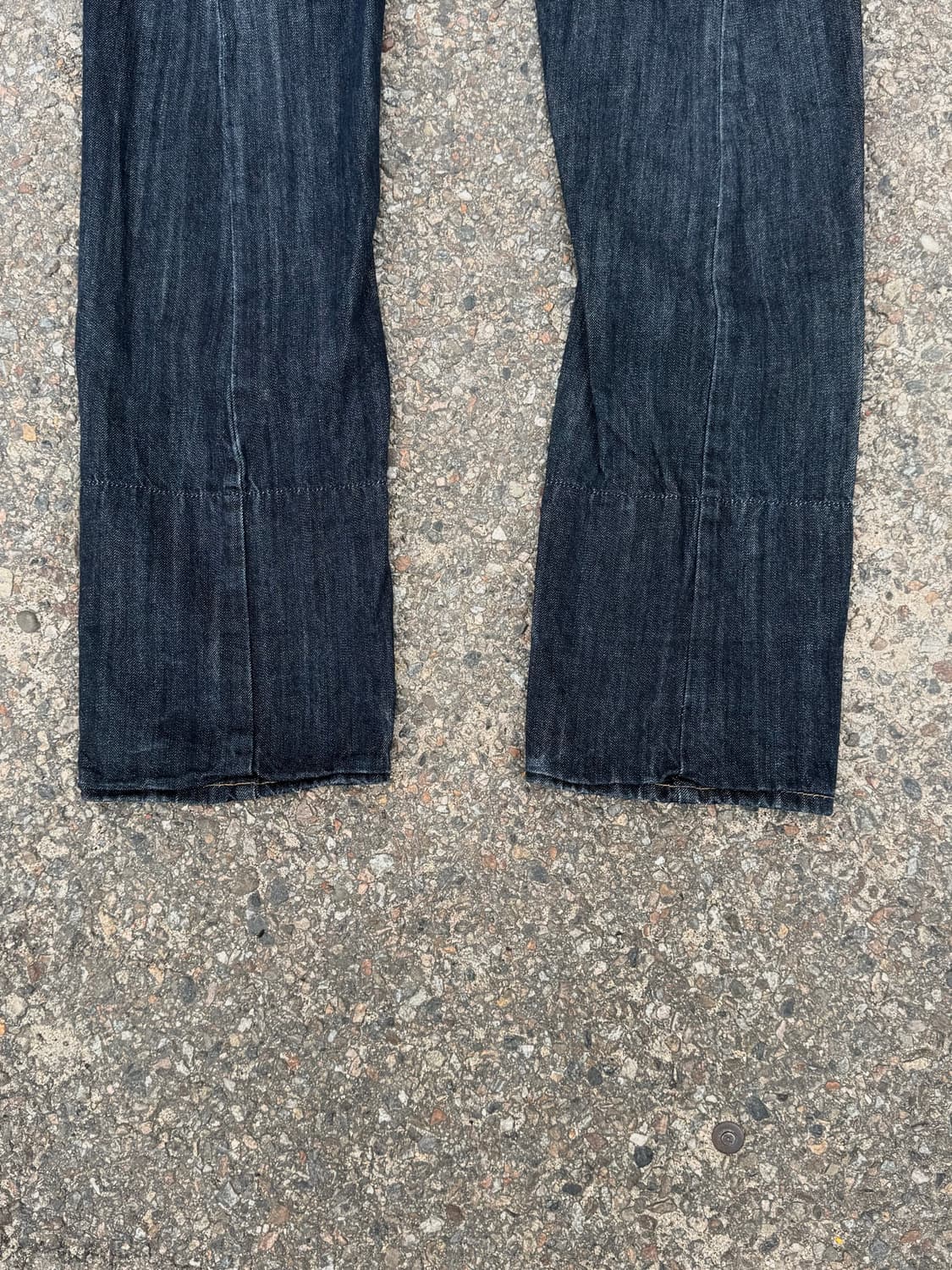 00’s Y2K Double Belt Sagging Denim Pants 상품이미지5