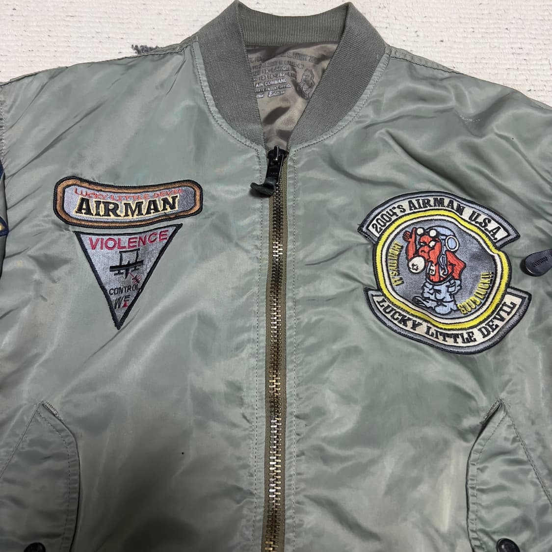 빈티지 테드맨 자수 라이트  ma-1 상품이미지3