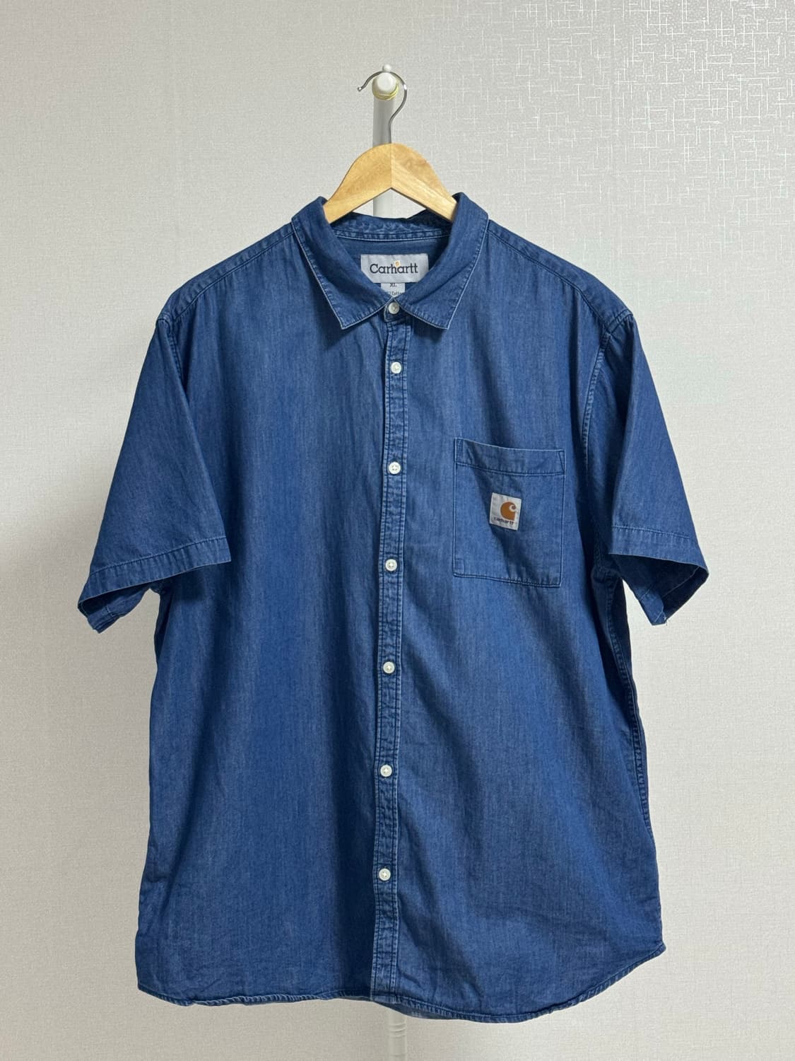 칼하트 데님 반팔 셔츠 XL 상품이미지1