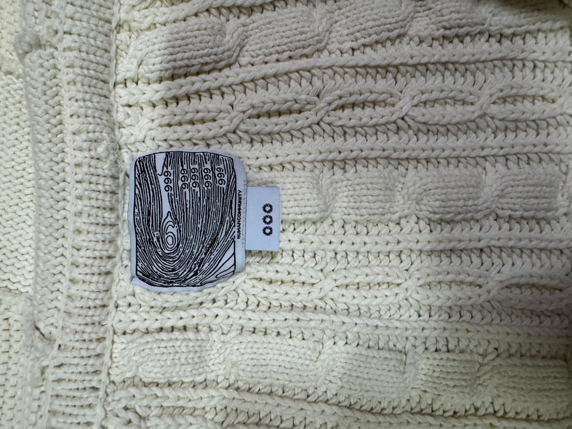 999휴버니티 엘박 니트집업 상품이미지4