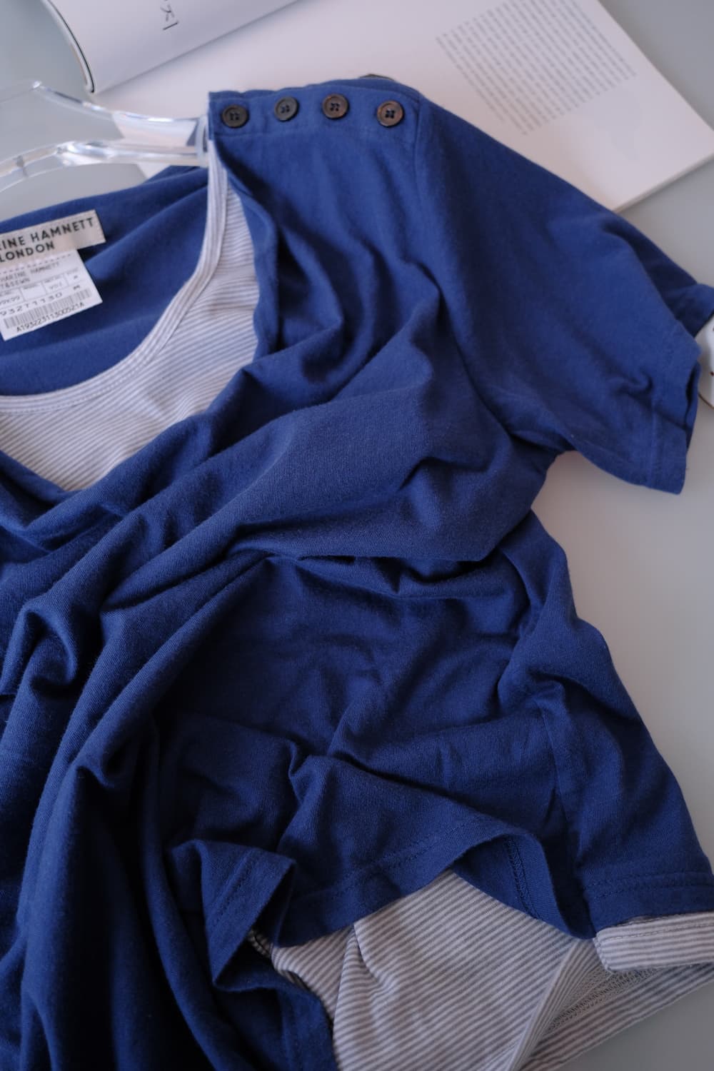 Drape layered button top  상품이미지8