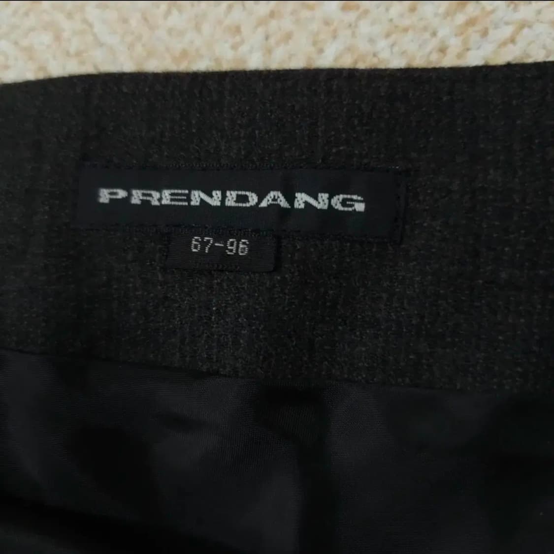 (67-96)PRENDANG 쁘렝땅 울 모직 스커트 브라운 상품이미지9