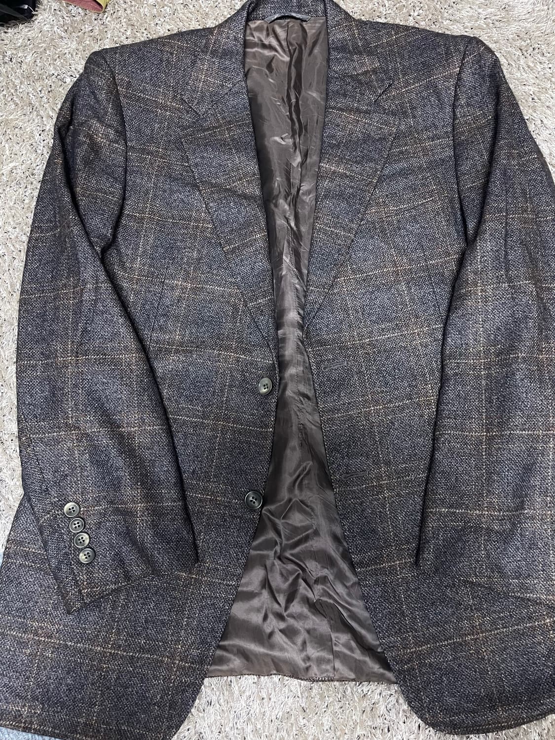 이태리제 카날리 캐시미어 실크 블레이저 사이즈 110 상품이미지1