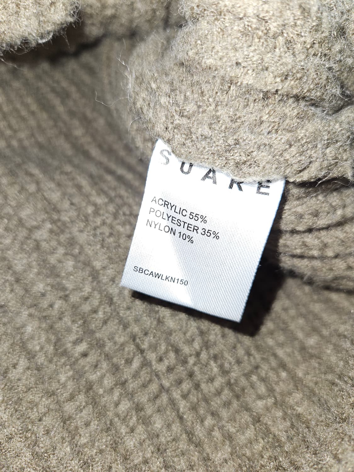 수아레 투웨이 카라 집업 헤비니트 가디건 L 상품이미지3