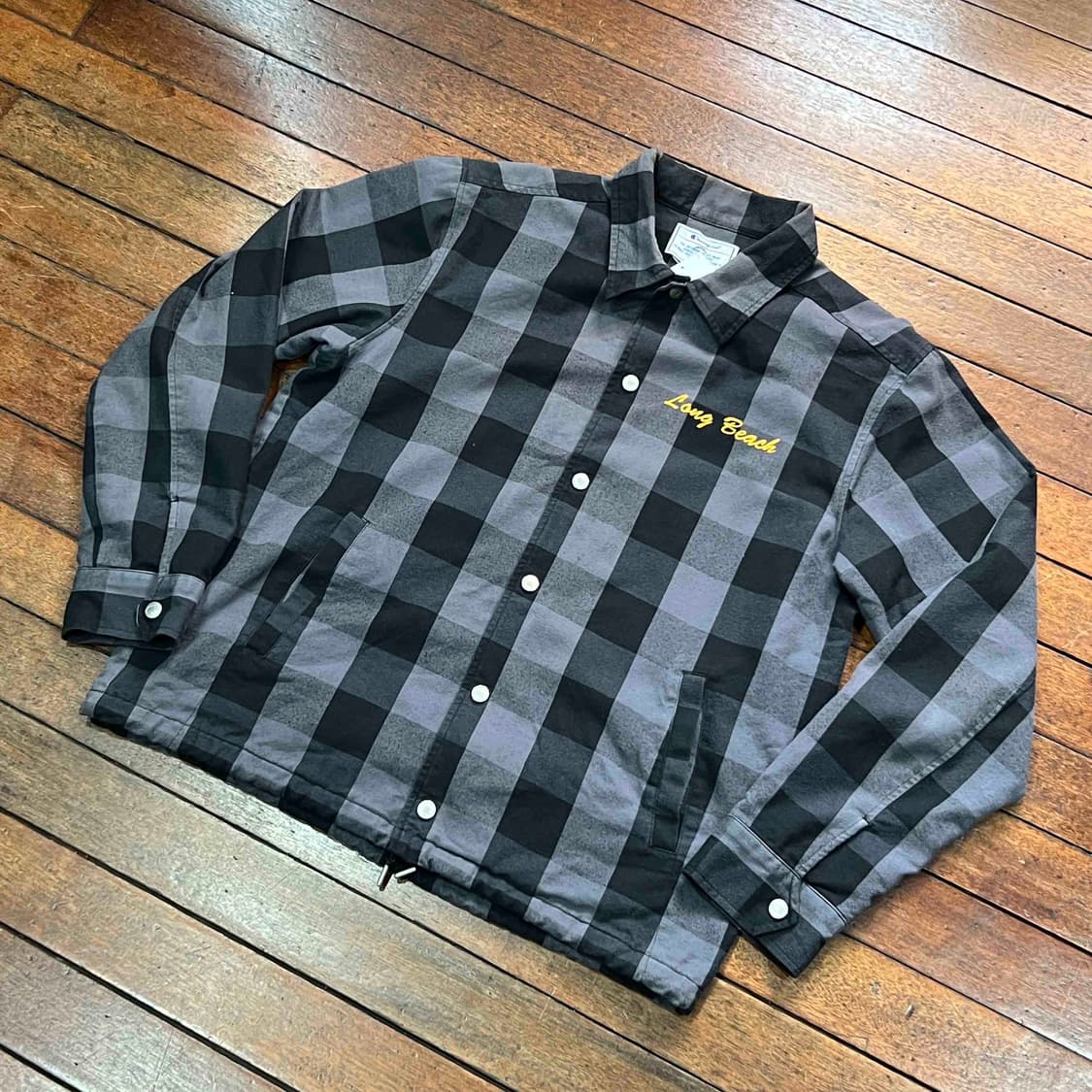 챔피온 체크 패턴 코치 자켓 상품이미지1