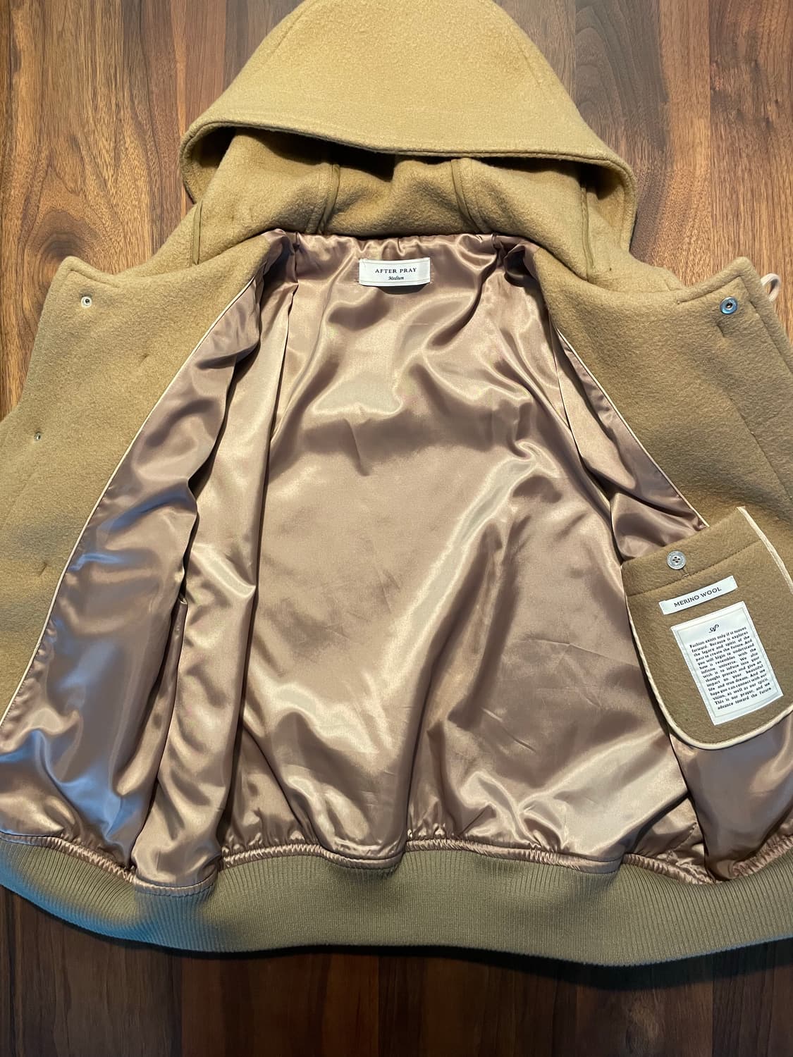 애프터프레이 더플코트 카멜 상품이미지5