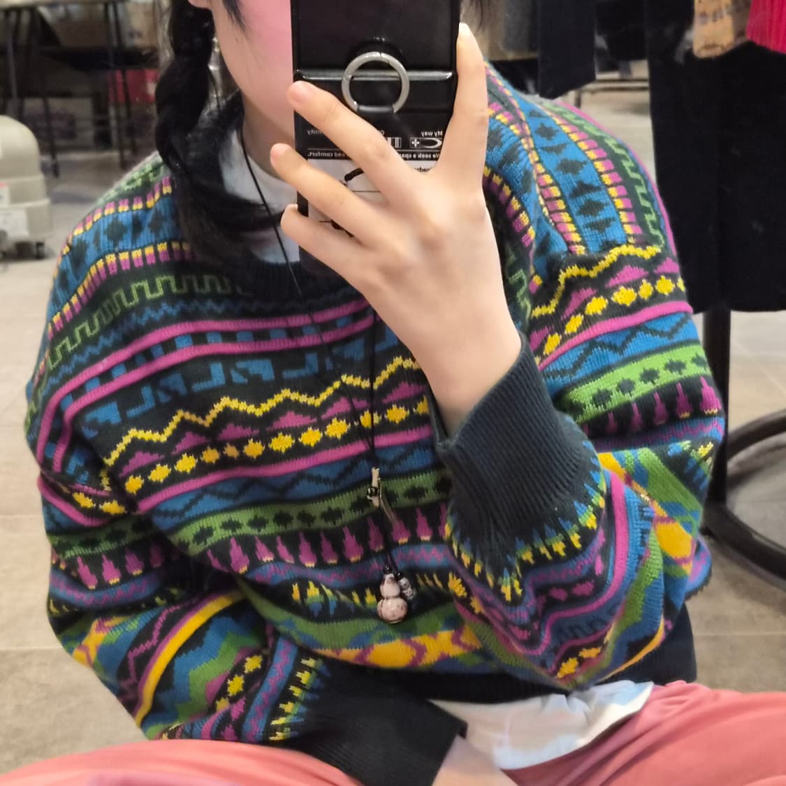 [NO.9]  에스닉풍 빈티지 니트 상품이미지2