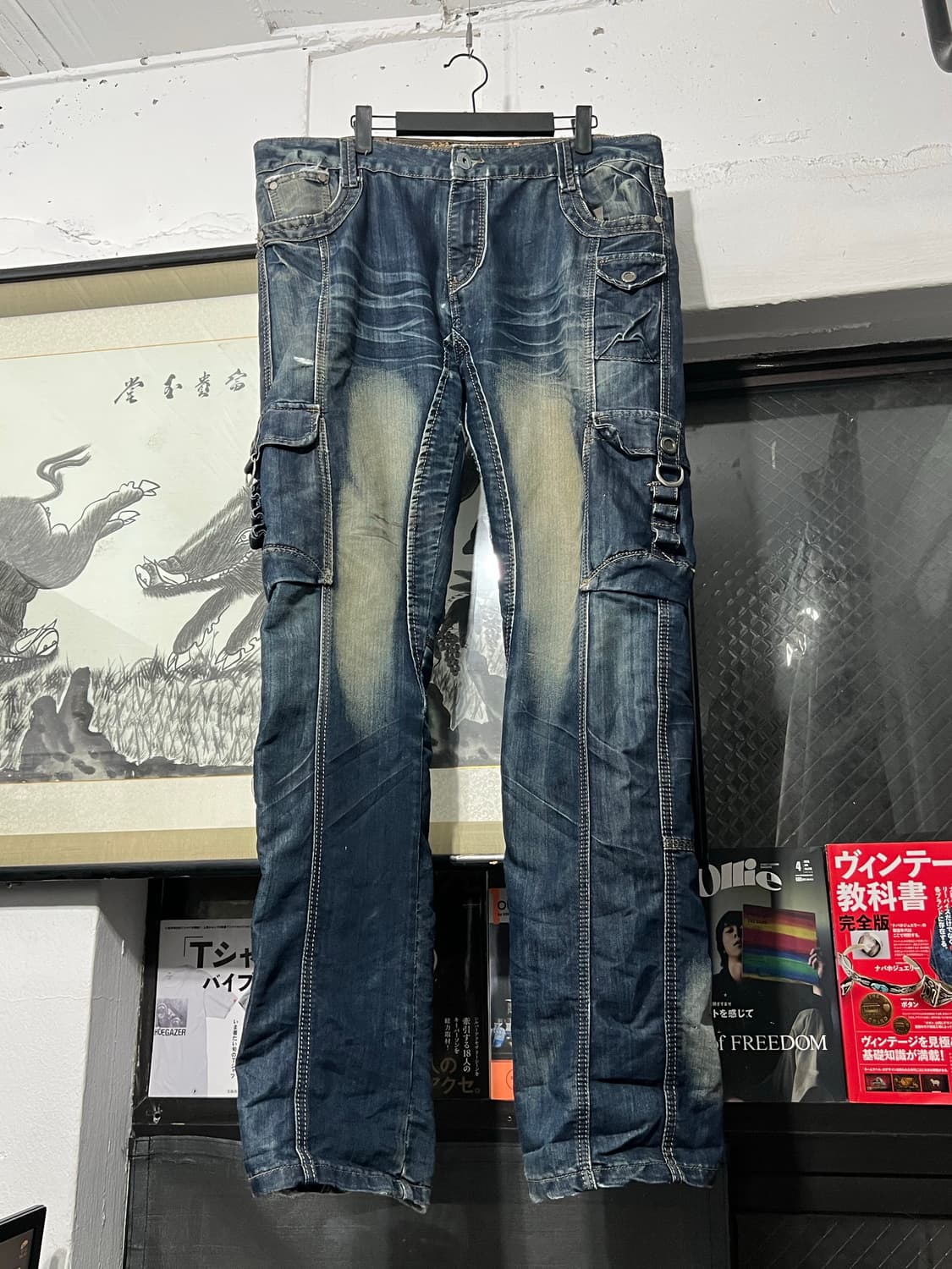 Y.B.R. Yibangren 카고 데님 팬츠 상품이미지2