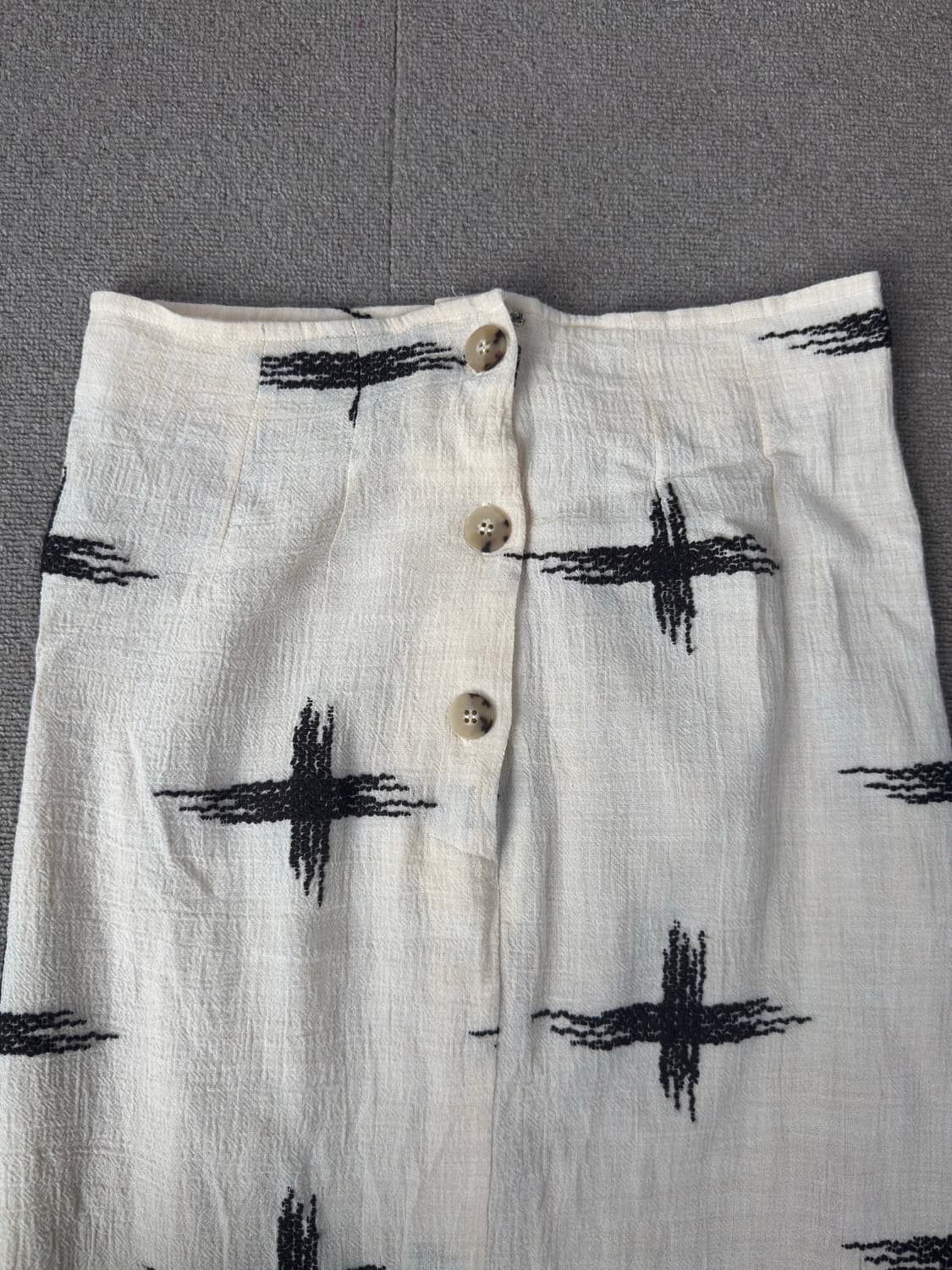 리넨 거즈 에스닉 롱스커트 피 상품이미지3