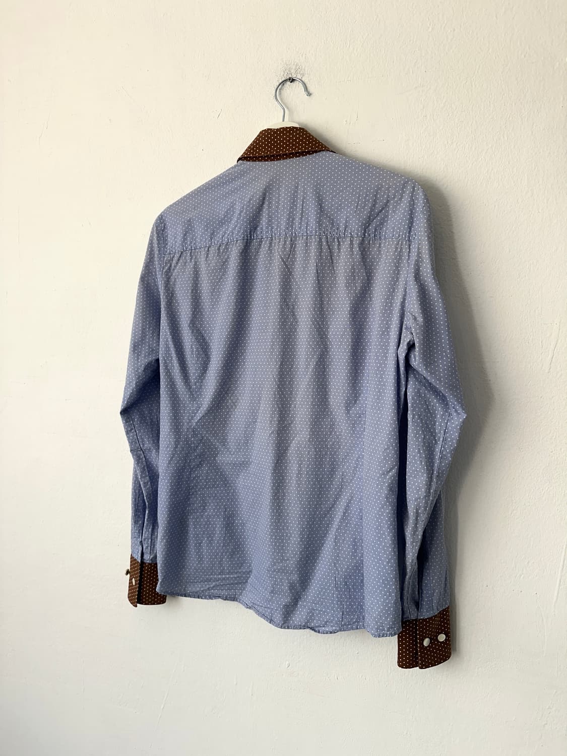 비비안웨스트우드 비대칭 폴카도트 셔츠 블루 상품이미지5