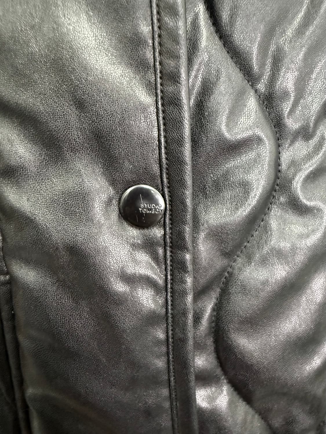 스튜디오톰보이 퀄팅 레더자켓 23년도 상품이미지4