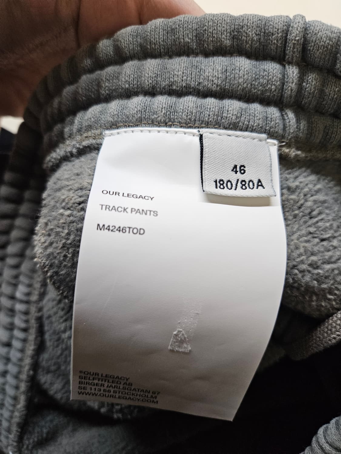 46) 아워레가시 OUR LEGACY 트랙팬츠 올드 다이 헤프티 플리스 상품이미지5