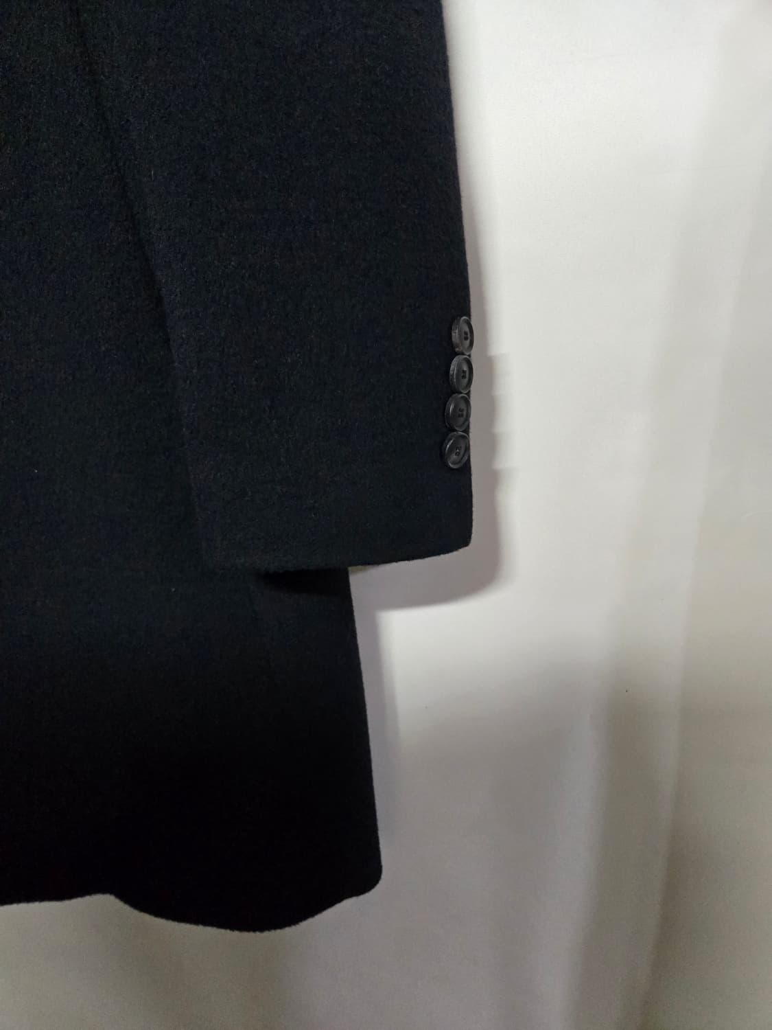 ZIOZIA 지오지아  캐시미어 블렌드 블랙 코트 110 상품이미지5