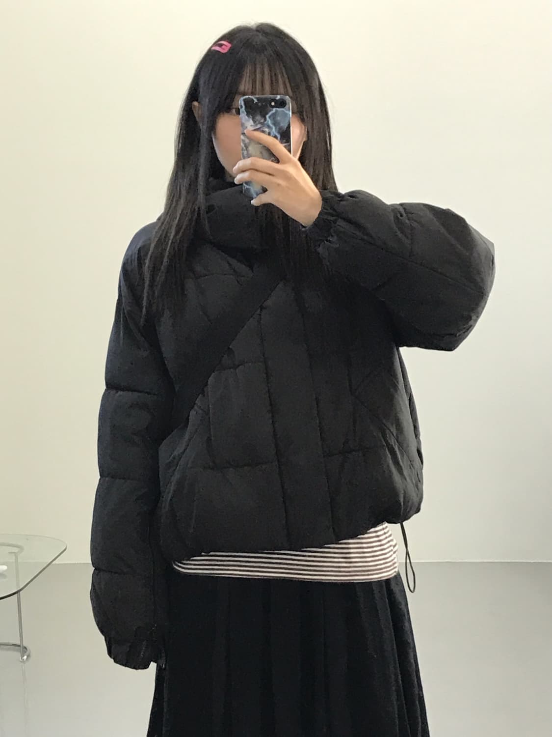 Murua Poly High Neck Puffer Jackets 상품이미지1