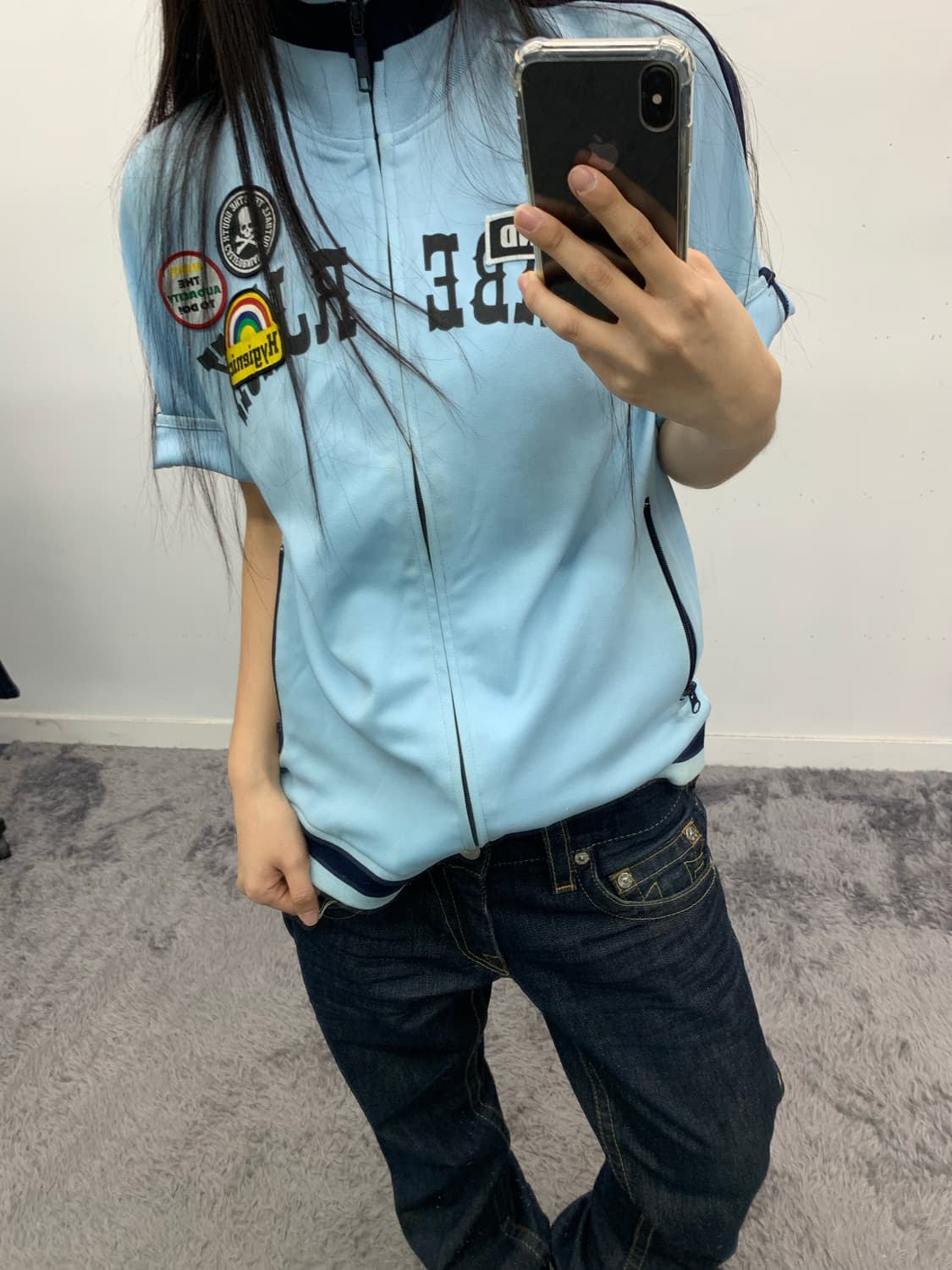 Free beat 소라 패치 반팔 져지 상품이미지3