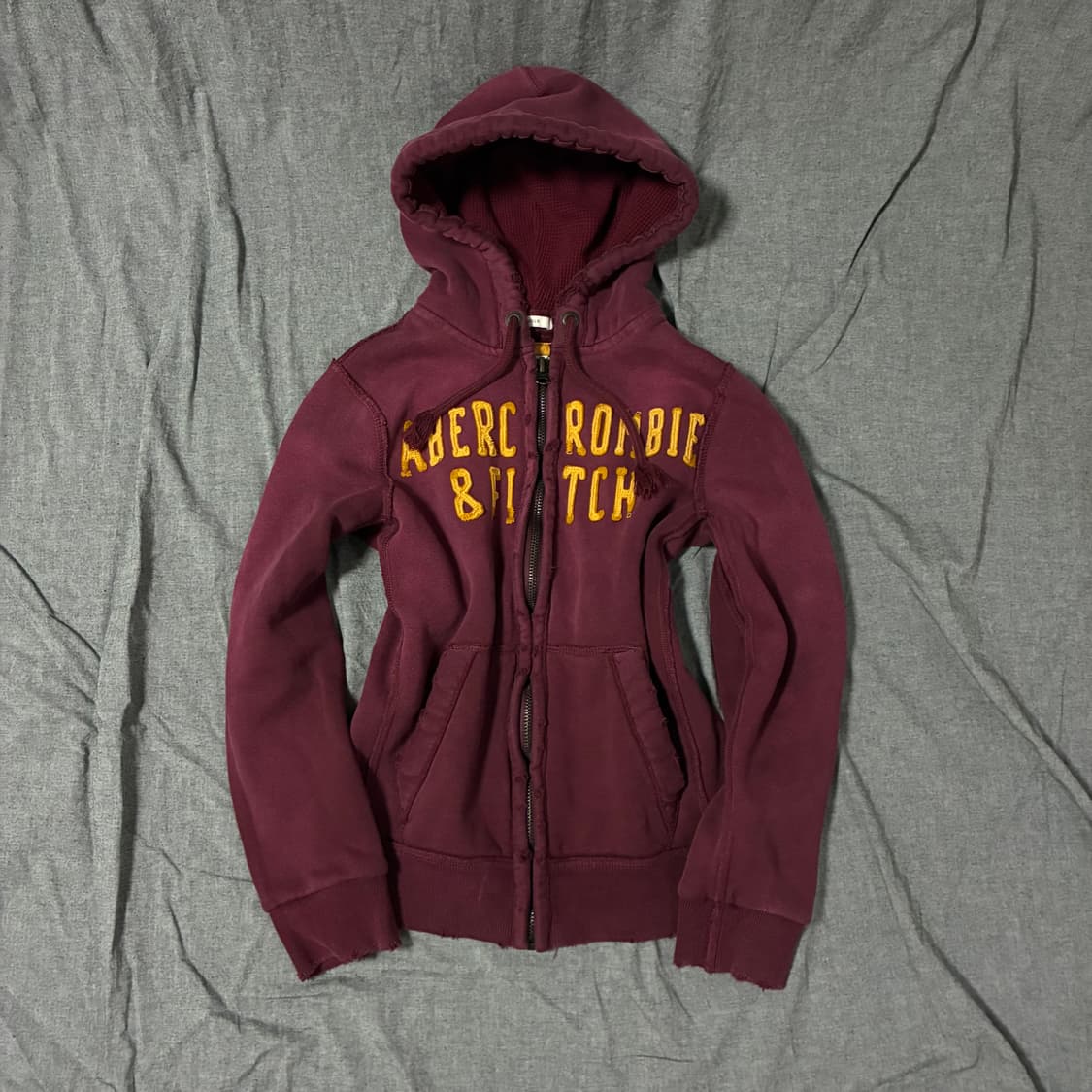 아베크롬비 버건디 후드집업 S사이즈 상품이미지1