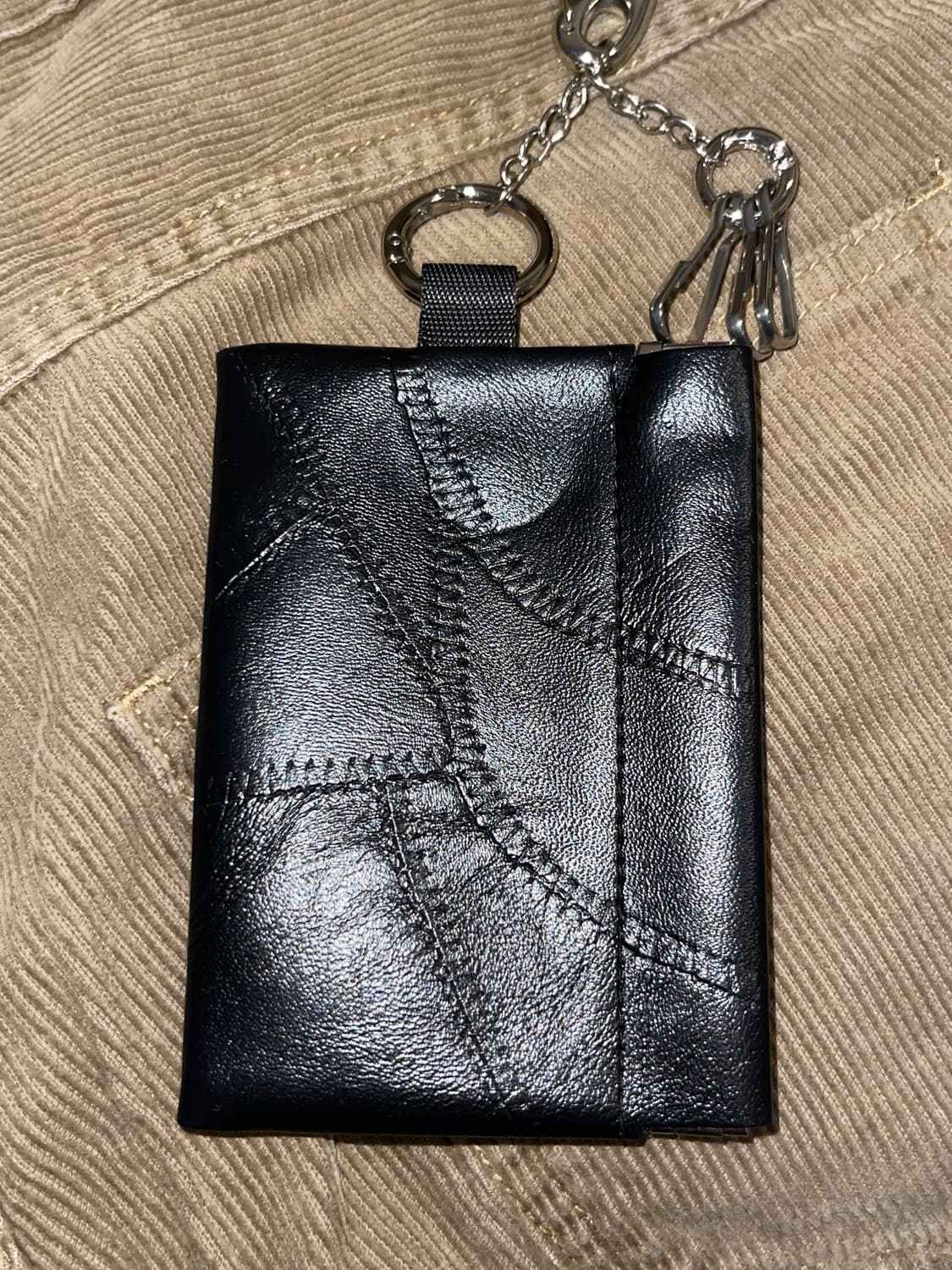 뱀피 가죽 키링 미니 지갑 자석 카드지갑  상품이미지8