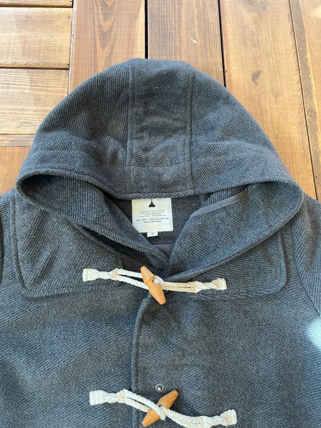 Nico and 그레이 롱 더플 코트 상품이미지7