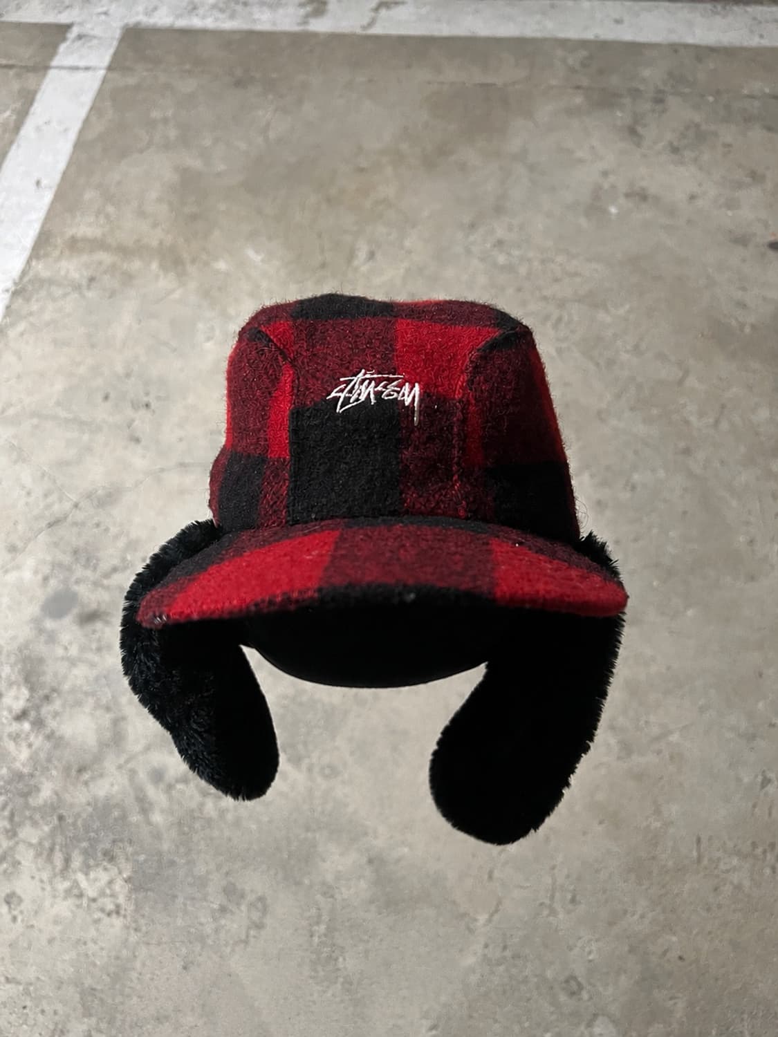 90‘s Stussy 귀도리 헌팅캡 상품이미지1