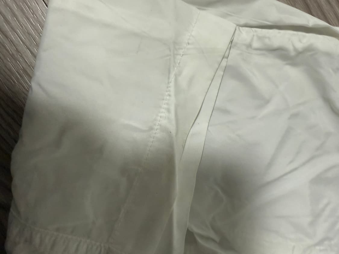 오호스 오픈 스냅 라이트 팬츠 화이트 상품이미지10