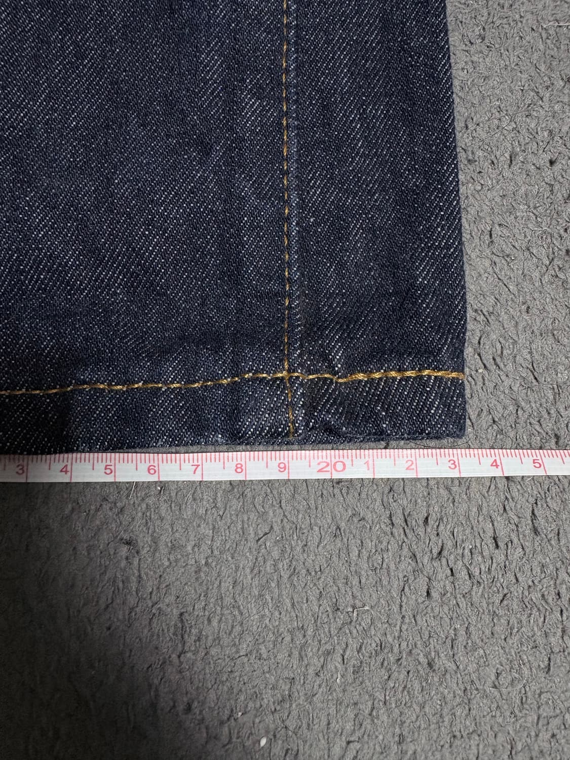 (33x32) 리바이스 517 진청 인디고 생지 데님 상품이미지7