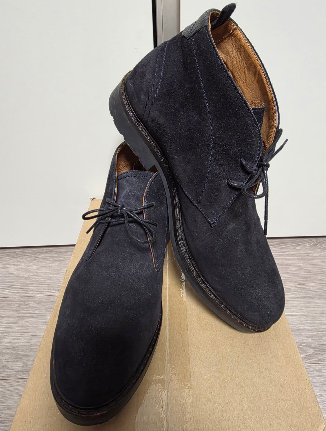 마시모뚜띠 남성 Black 스플릿 스웨이드 사파리 부츠 EU43(275) 상품이미지1