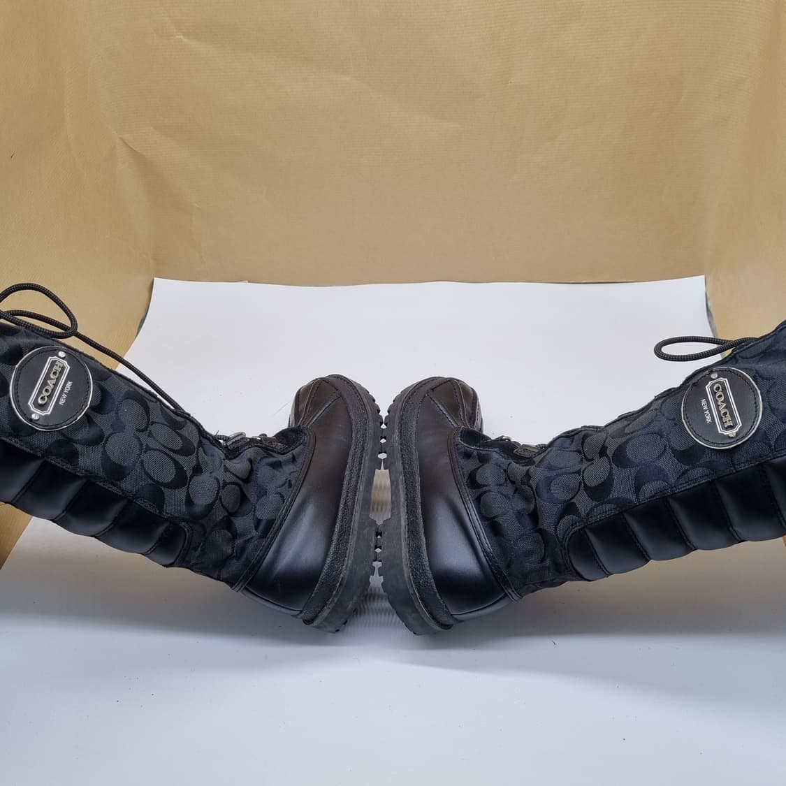 코치 레이스업 여성털부츠225. 상품이미지5