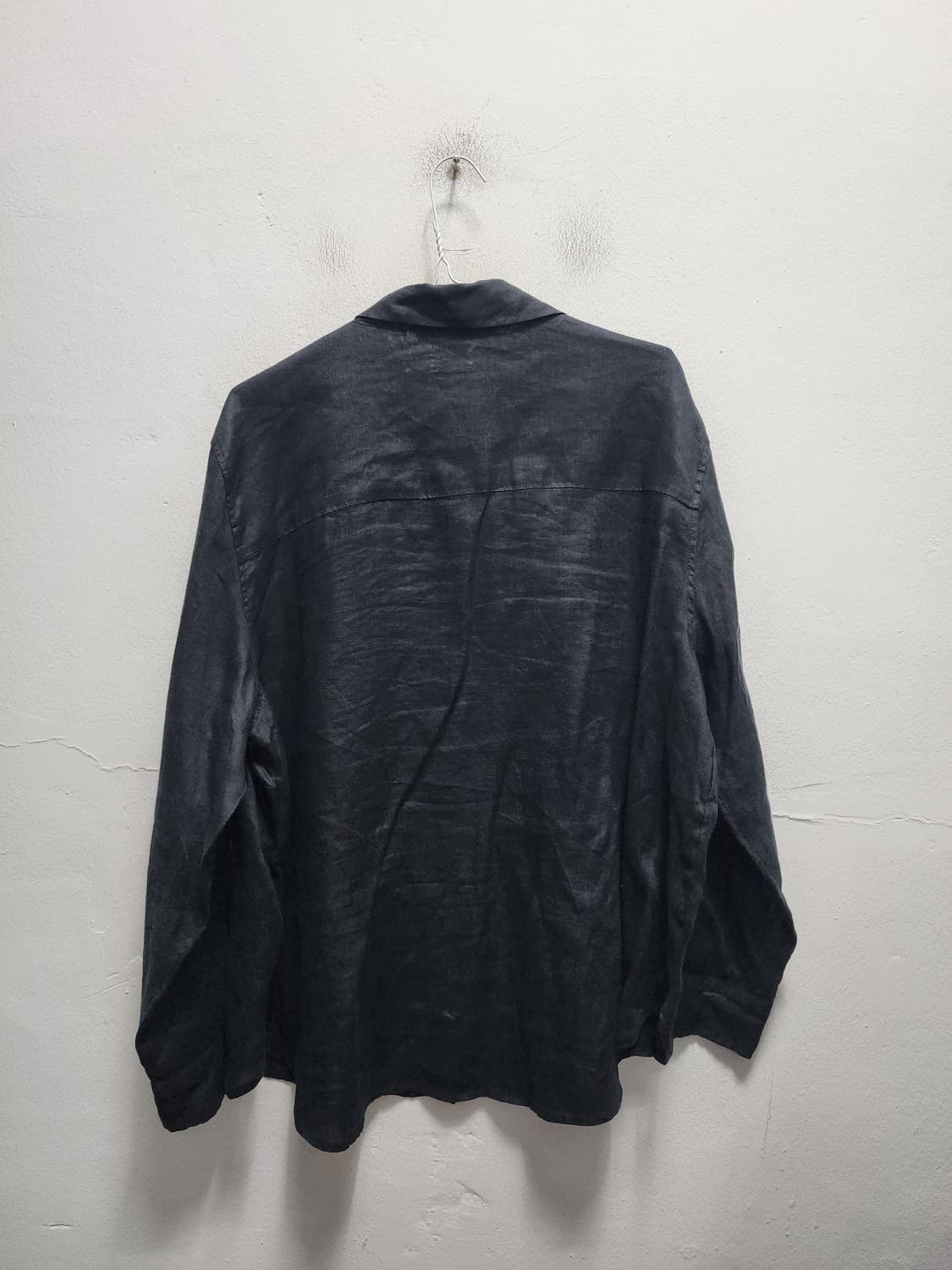 H&M 블랙 린넨 셔츠 상품이미지2