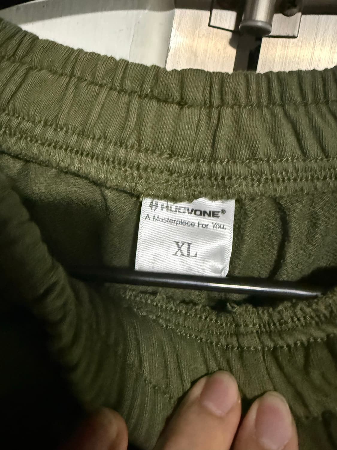 허그본 카키 면반바지 xl 상품이미지3